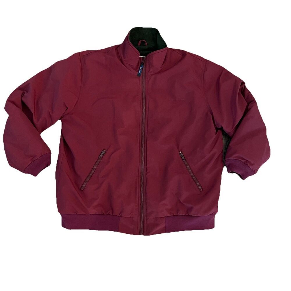 L.L Bean Men’s Bomber‎ Jacket XL Fleece Lined Warm Up